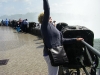 Anneke bij de Niagara watervallen op 4 Juni 2009