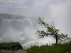Anneke bij de Niagara watervallen op 4 Juni 2009