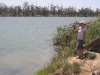 Aad en Anneke Vink bij de rivier de Murray in Mildura in Australie op 8 februari 2009